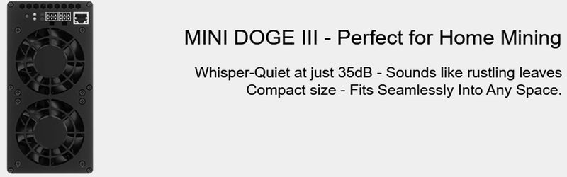 New Goldshell MINI DOGE Ⅲ WiFi Miner Doge&LTC Coin Mining 700MH/s High Hashrate 400W Scrypt Algorithm Home Quiet Mini Doge 3 PSU